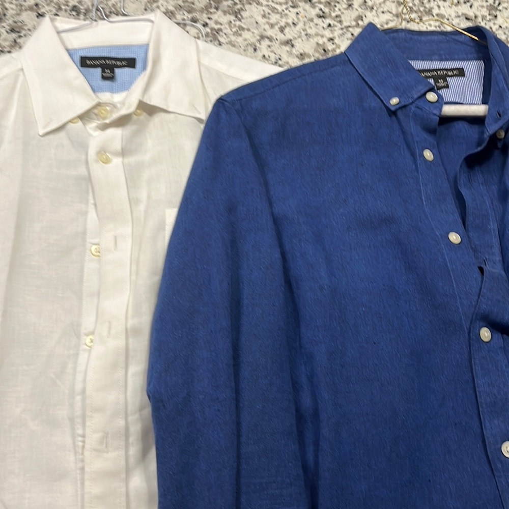 Banana republic Linen shirts 2 pack medium